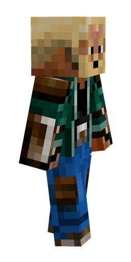 Black skin: body, right side render