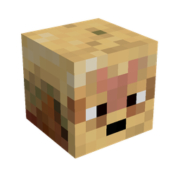 Black skin: head render