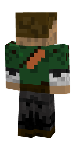 Black skin: body, back render