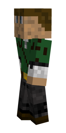 Black skin: body, left side render