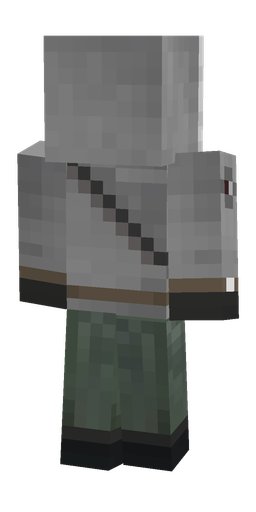 Black skin: body, back render