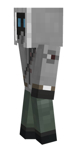 Black skin: body, left side render