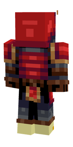 Black skin: body, back render