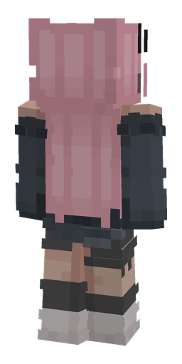 Black skin: body, back render