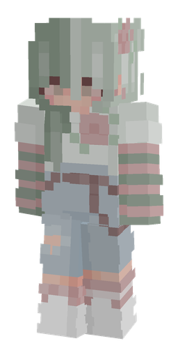 Blue skin: body, front render