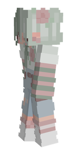 Blue skin: body, left side render