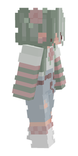 Blue skin: body, right side render