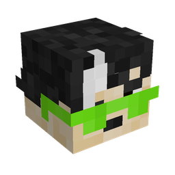 Black skin: head render