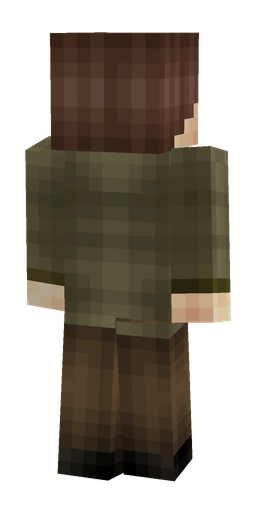 Brown skin: body, back render