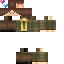 Brown skin: raw texture render