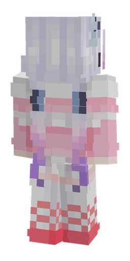 Pink skin: body, back render