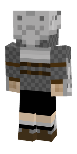 Black skin: body, back render