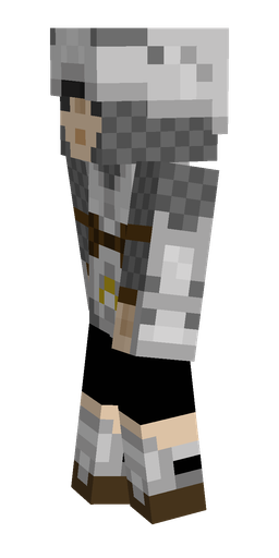 Black skin: body, left side render