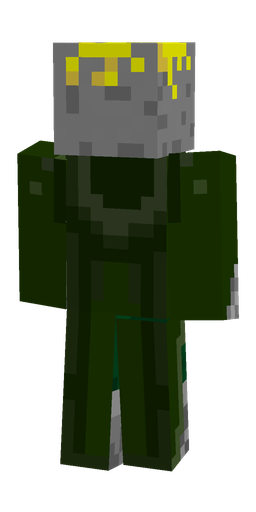 Black skin: body, back render