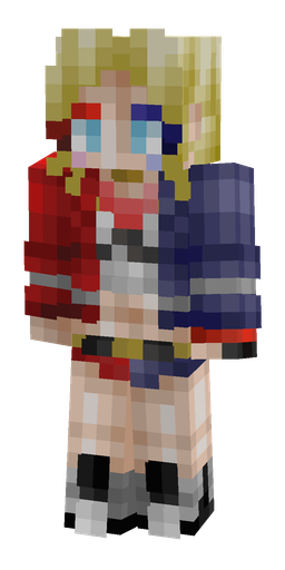 Blue skin: body, front render