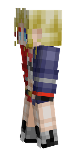 Blue skin: body, left side render