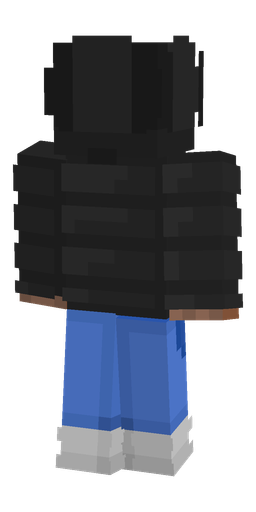 Black skin: body, back render
