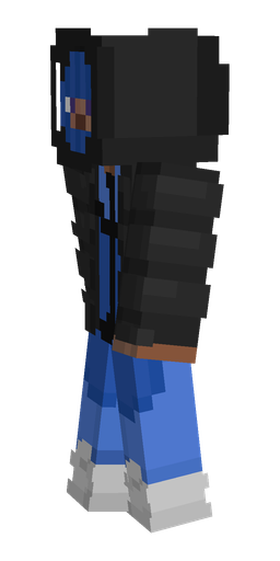 Black skin: body, left side render
