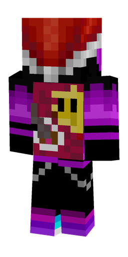 Black skin: body, back render