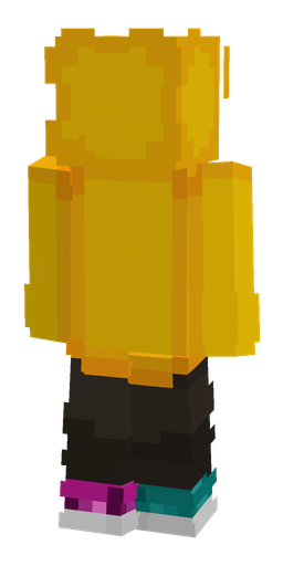 Brown skin: body, back render
