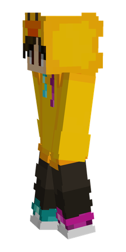 Brown skin: body, left side render