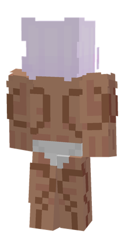 Brown skin: body, back render
