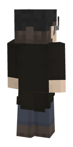 Black skin: body, back render