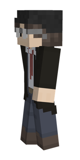 Black skin: body, left side render