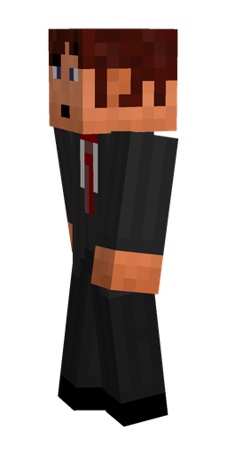 Black skin: body, left side render