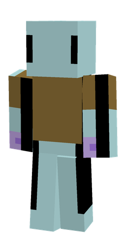 Blue skin: body, back render