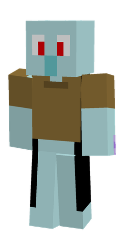 Blue skin: body, front render
