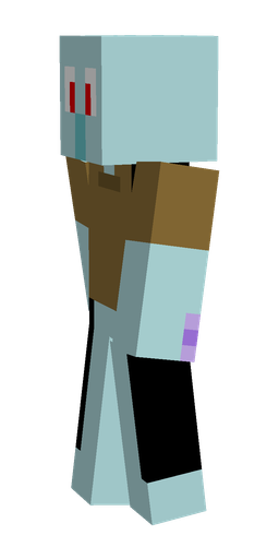 Blue skin: body, left side render