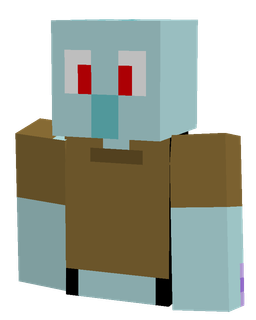 Blue skin: bust render