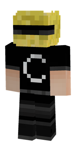 Black skin: body, back render