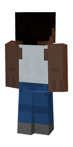 Black skin: body, back render