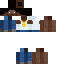 Black skin: raw texture render