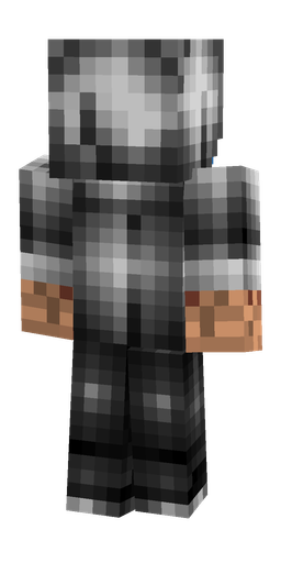 Black skin: body, back render