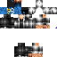 Black skin: raw texture render
