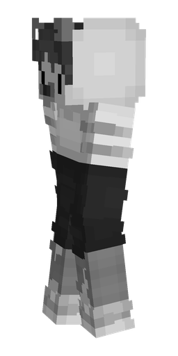 Black skin: body, left side render