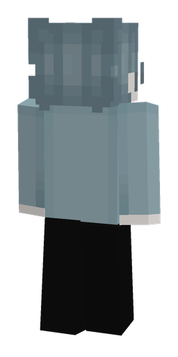 Black skin: body, back render