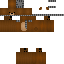 Brown skin: raw texture render