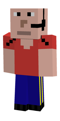 Blue skin: body, front render