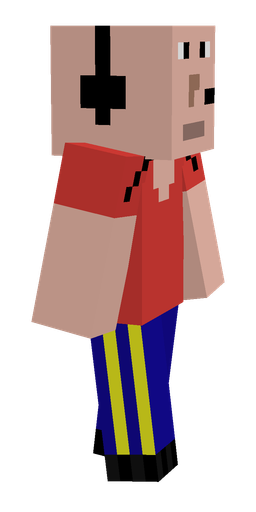 Blue skin: body, right side render