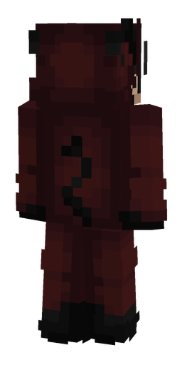 Black skin: body, back render