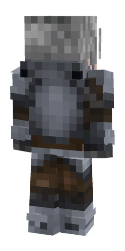 Black skin: body, back render