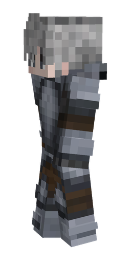Black skin: body, left side render