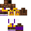 Brown skin: raw texture render