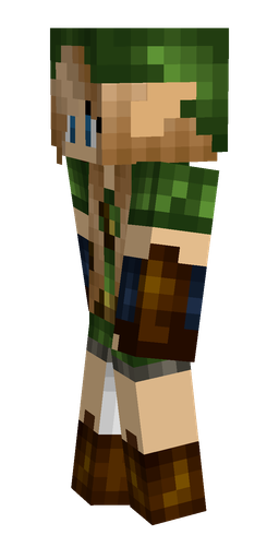 Black skin: body, left side render