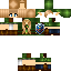 Black skin: raw texture render