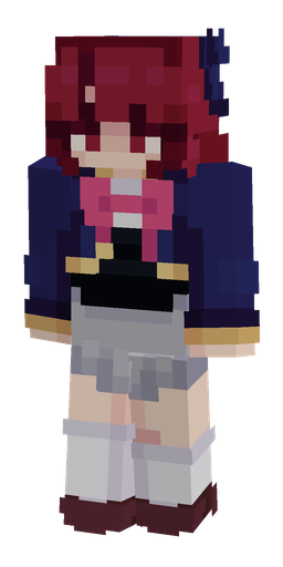 Blue skin: body, front render